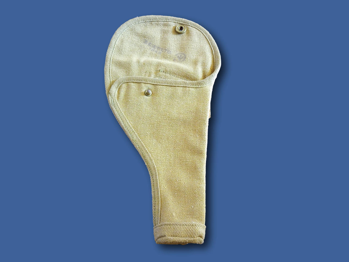 GENUINE WWII BRITISH HOLSTER MILITARY KHAKI P-37 WEB 1943 Z.L & T LTD WEBLEY