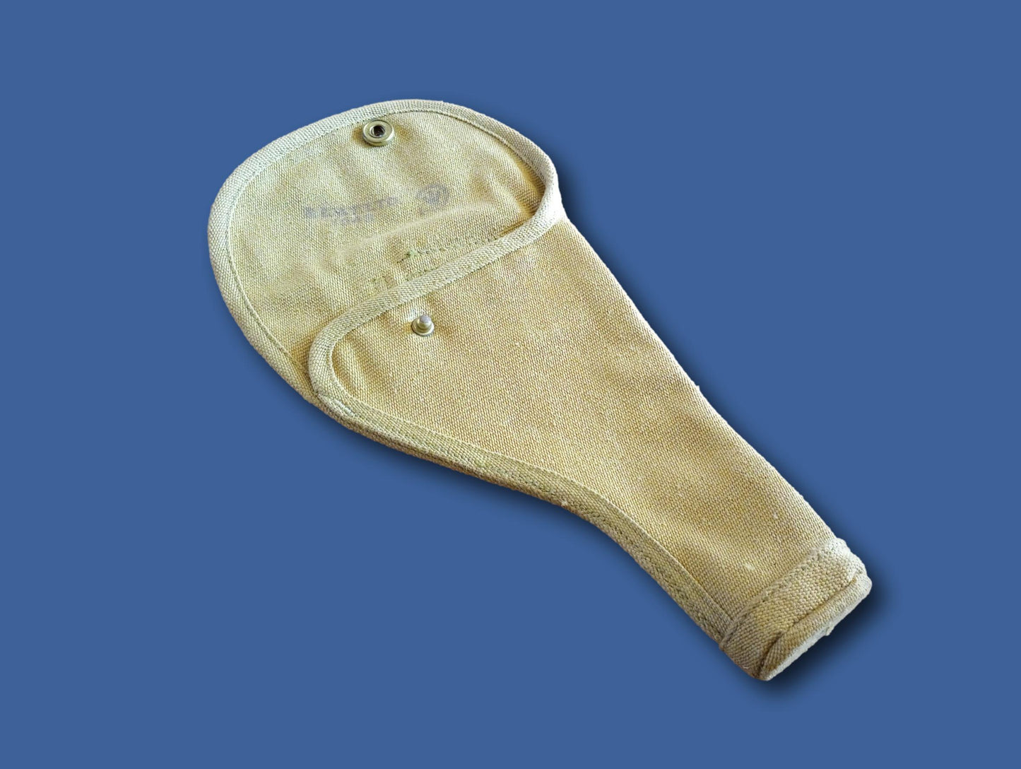 GENUINE WWII BRITISH HOLSTER MILITARY KHAKI P-37 WEB 1943 Z.L & T LTD WEBLEY