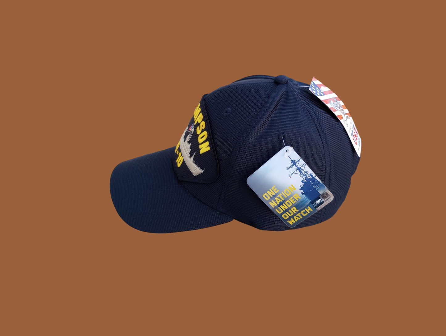 USS SAMPSON DDG-10 U.S NAVY SHIP HAT OFFICIAL MILITARY BALL CAP U.S.A MADE