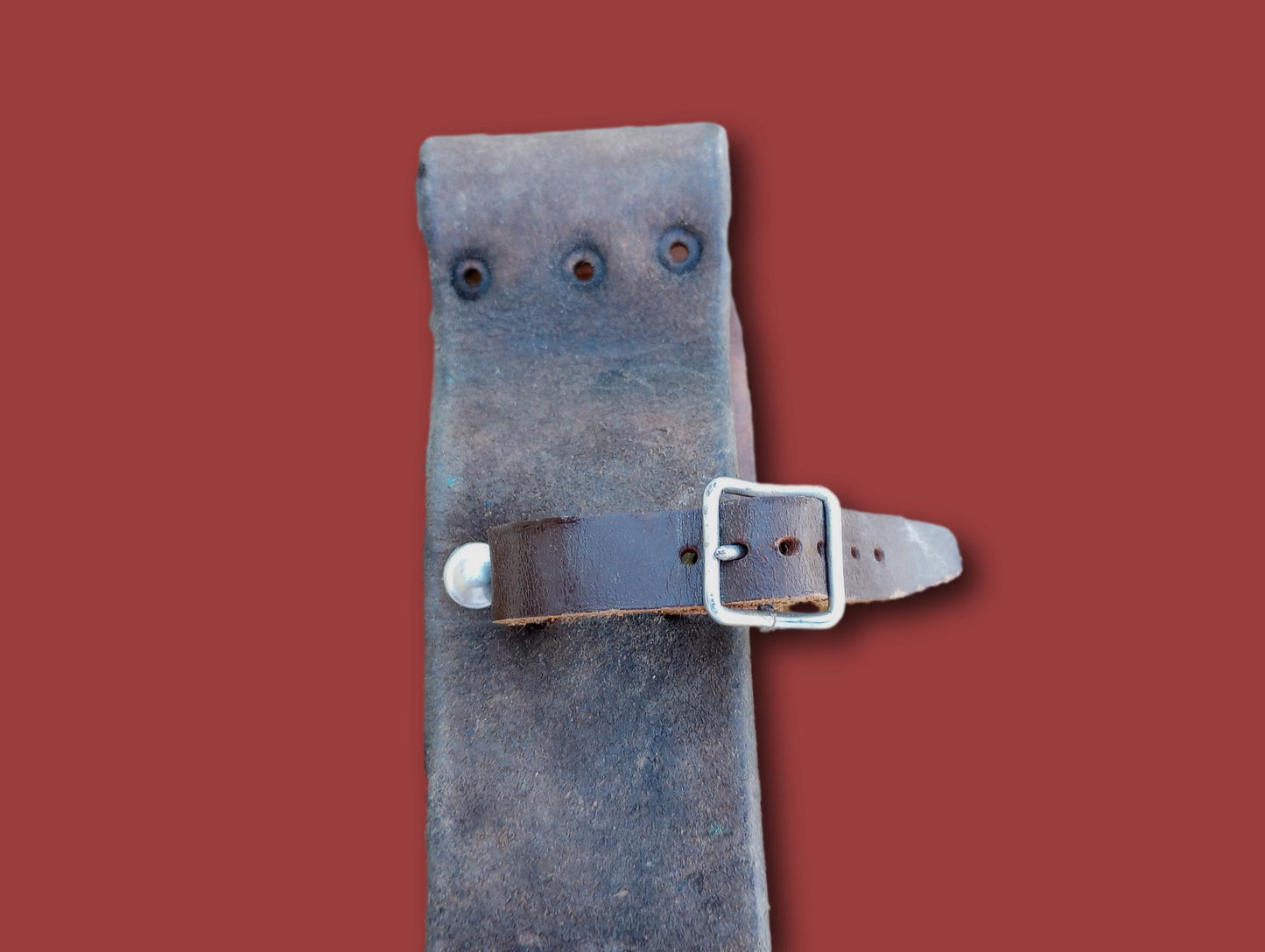 SWEDISH MILITARY M96 MAUSER  BAYONET FROG LEATHER ORIGINAL