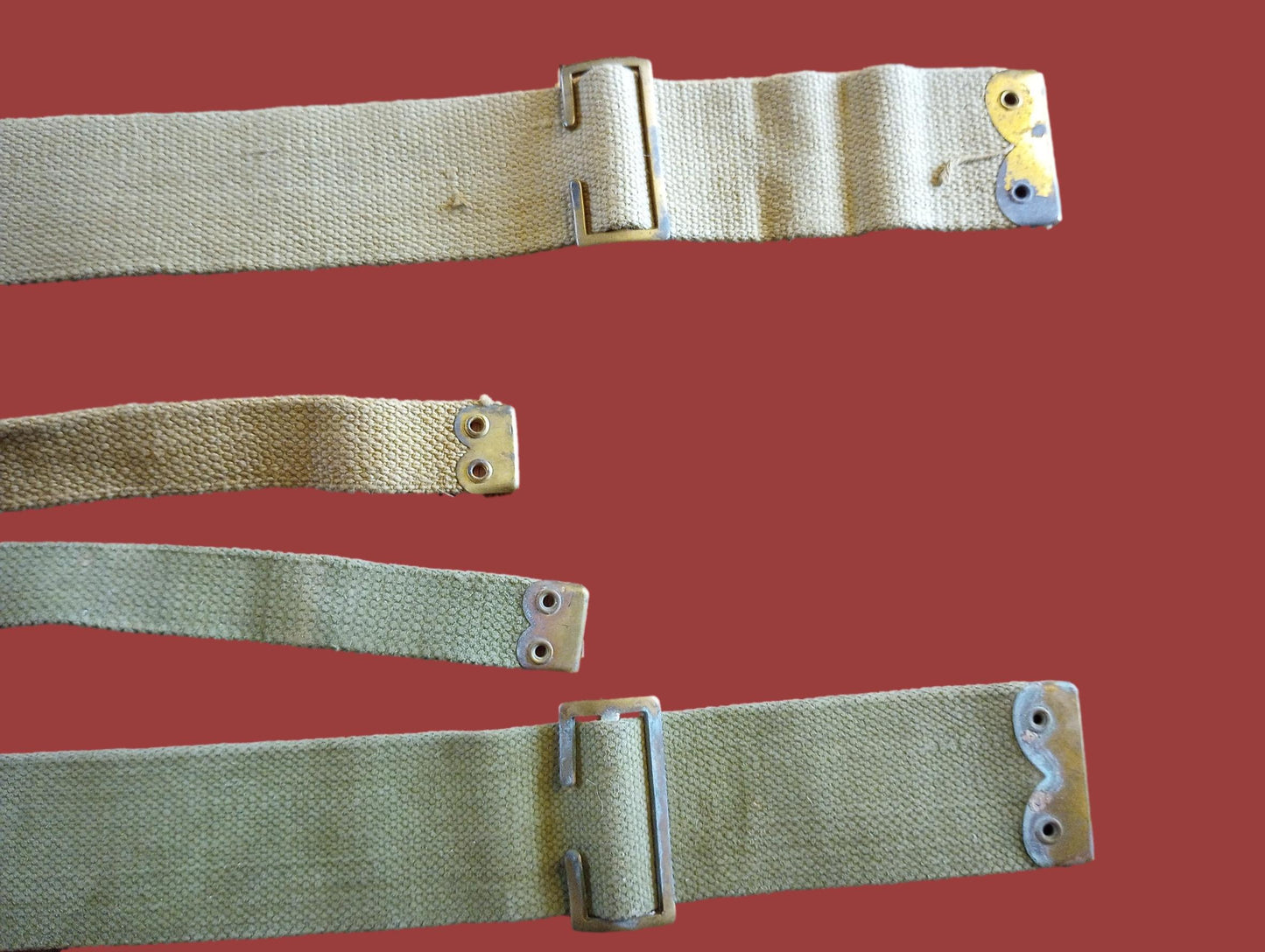 BRITISH MILITARY WEB P-37 PATTERN HAVERSACK BRACES BACKPACK SUSPENDERS GENUINE