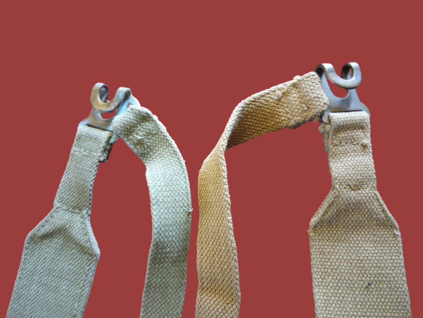 BRITISH MILITARY WEB P-37 PATTERN HAVERSACK BRACES BACKPACK SUSPENDERS GENUINE