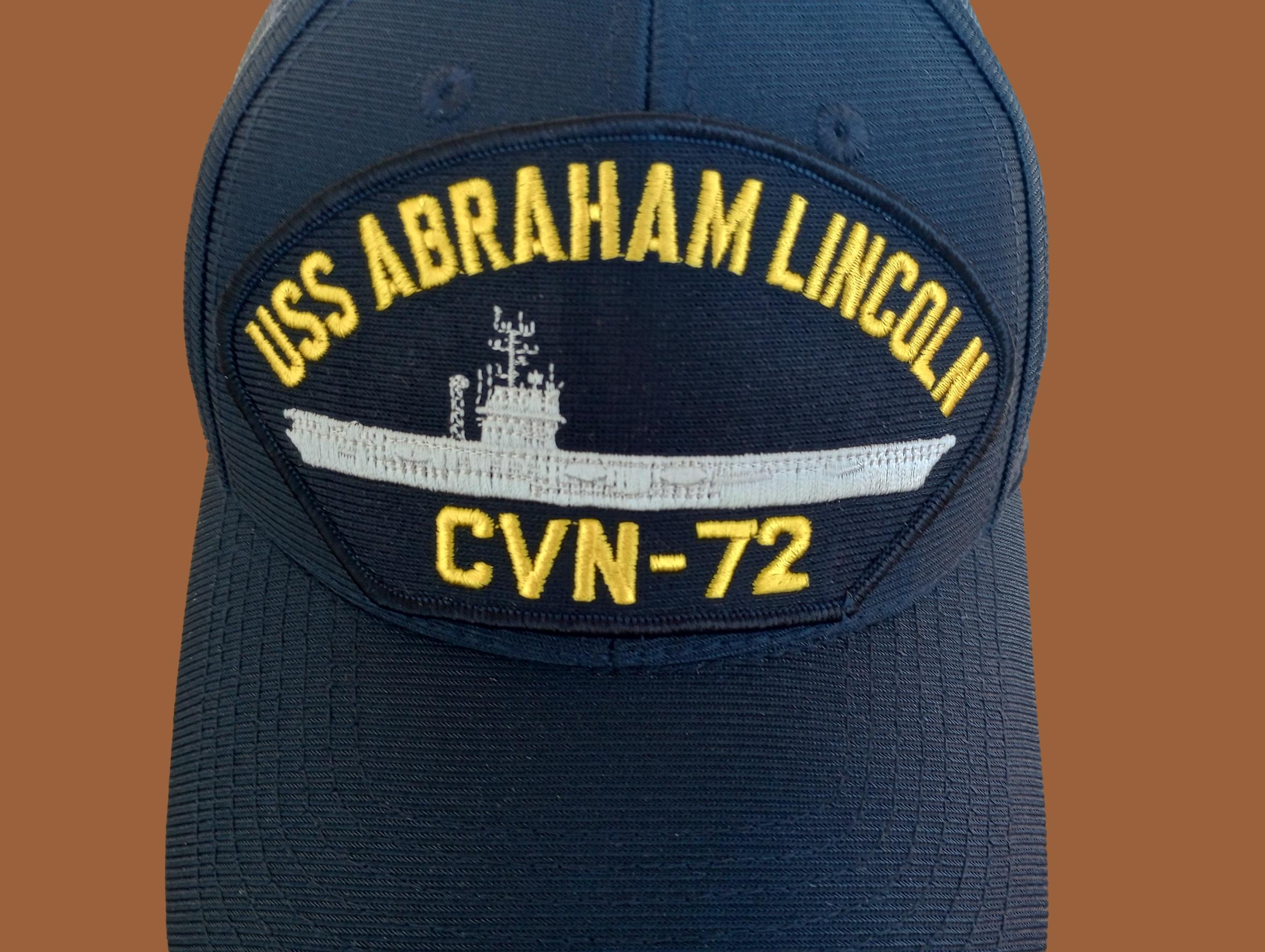 USS ABRAHAM LINCOLN CVN -72 U.S NAVY SHIP HAT OFFICIAL U.S