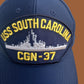 USS SOUTH CAROLINA CGN-37 U.S NAVY CRUISER SHIP HAT OFFICIAL MILITARY BALL CAP