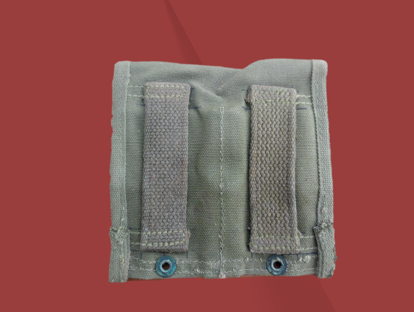 GENUINE U.S MILITARY ISSUE CARBINE 30 CALIBER CLIP POUCH DATED 1952 CANVAS