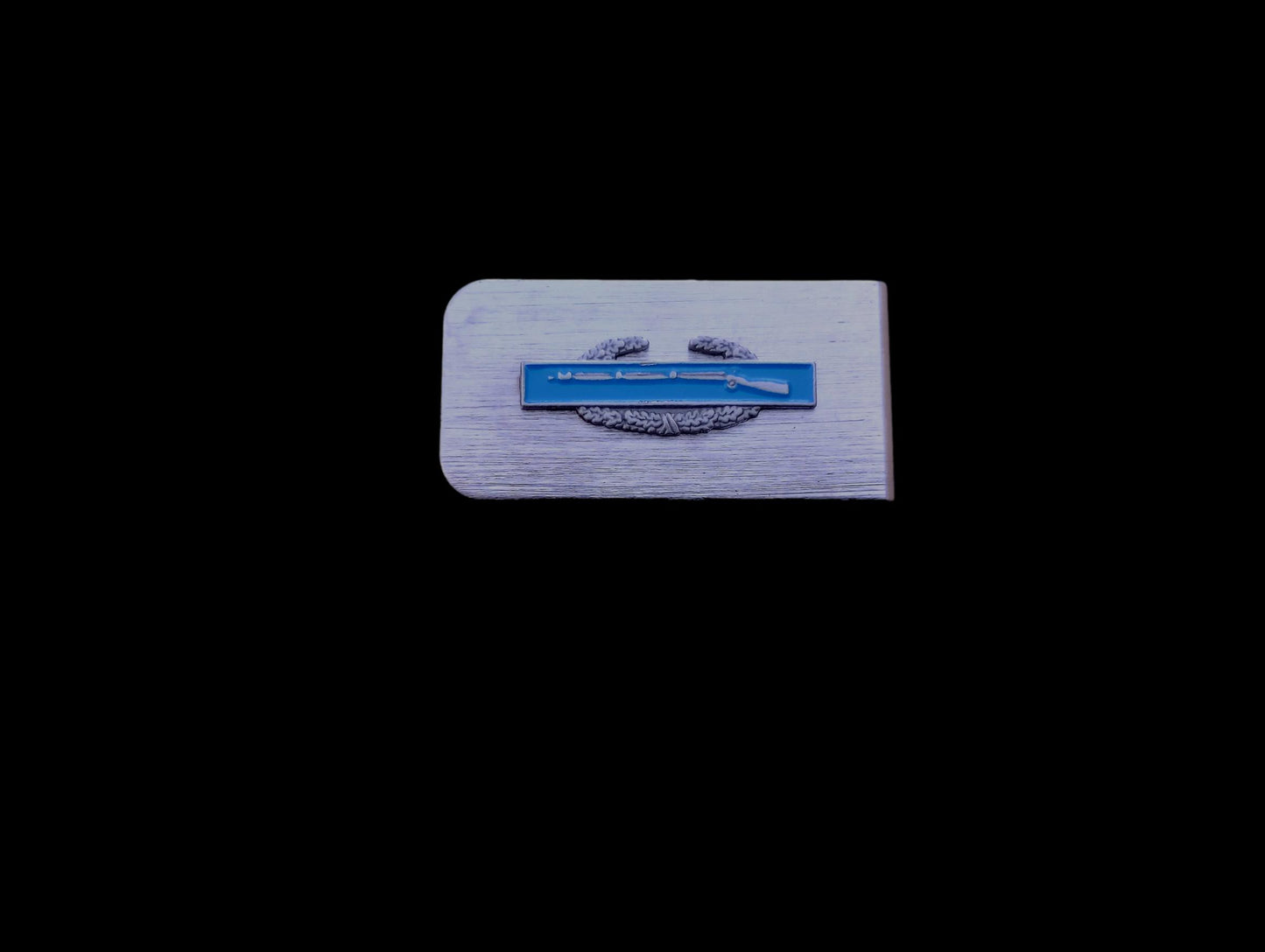 U.S ARMY COMBAT INFANTRY BADGE CIB STAINLESS STEEL MONEY CLIP USA MADE NEW