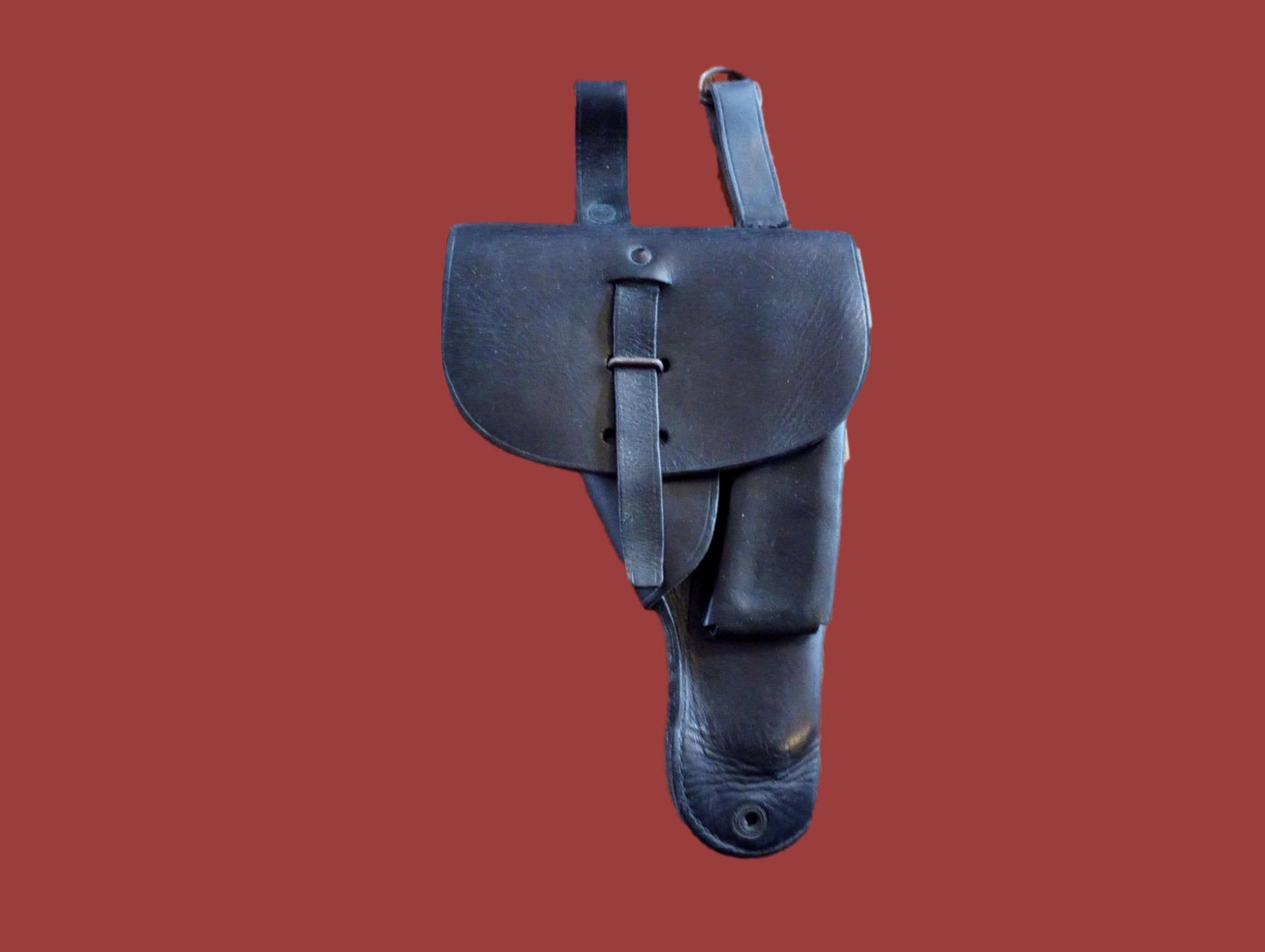 FRENCH MILITARY LEATHER HOLSTER M48/50 MAC MLE 9MM POST WWII SURPLUS
