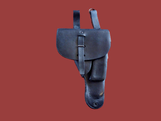 FRENCH MILITARY LEATHER HOLSTER M48/50 MAC MLE 9MM POST WWII SURPLUS