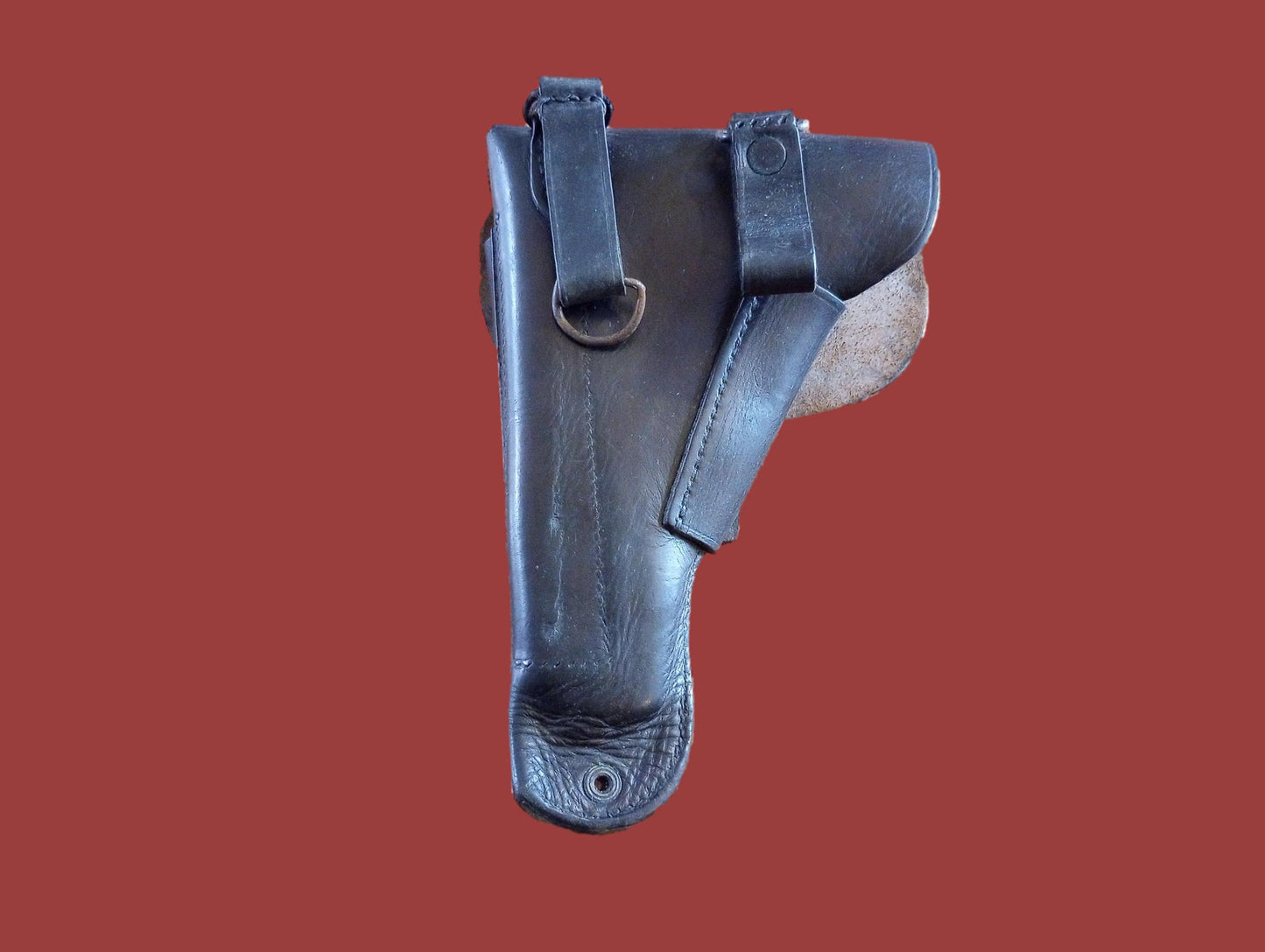 FRENCH MILITARY LEATHER HOLSTER M48/50 MAC MLE 9MM POST WWII SURPLUS