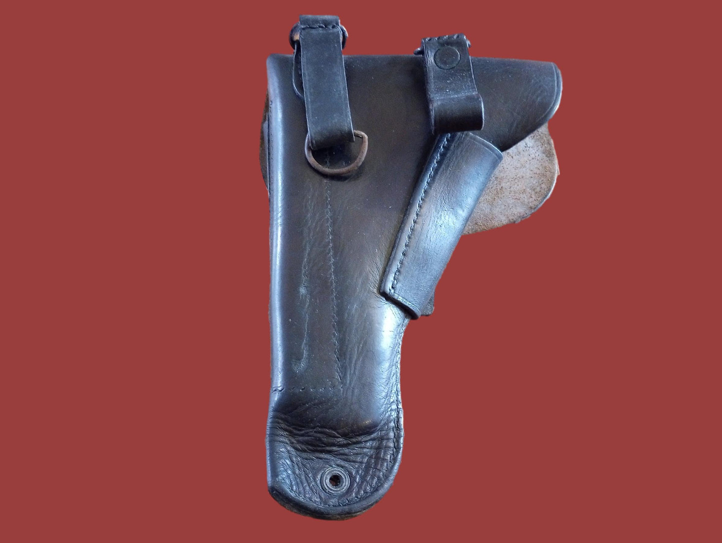 FRENCH MILITARY LEATHER HOLSTER M48/50 MAC MLE 9MM POST WWII SURPLUS