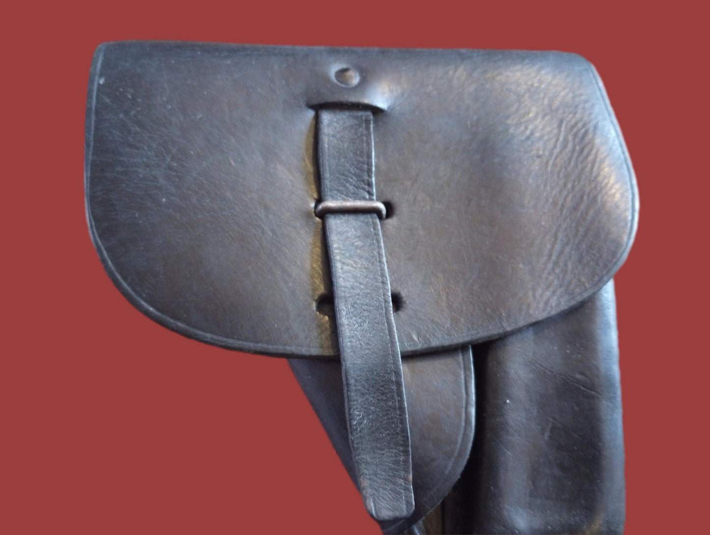 FRENCH MILITARY LEATHER HOLSTER M48/50 MAC MLE 9MM POST WWII SURPLUS