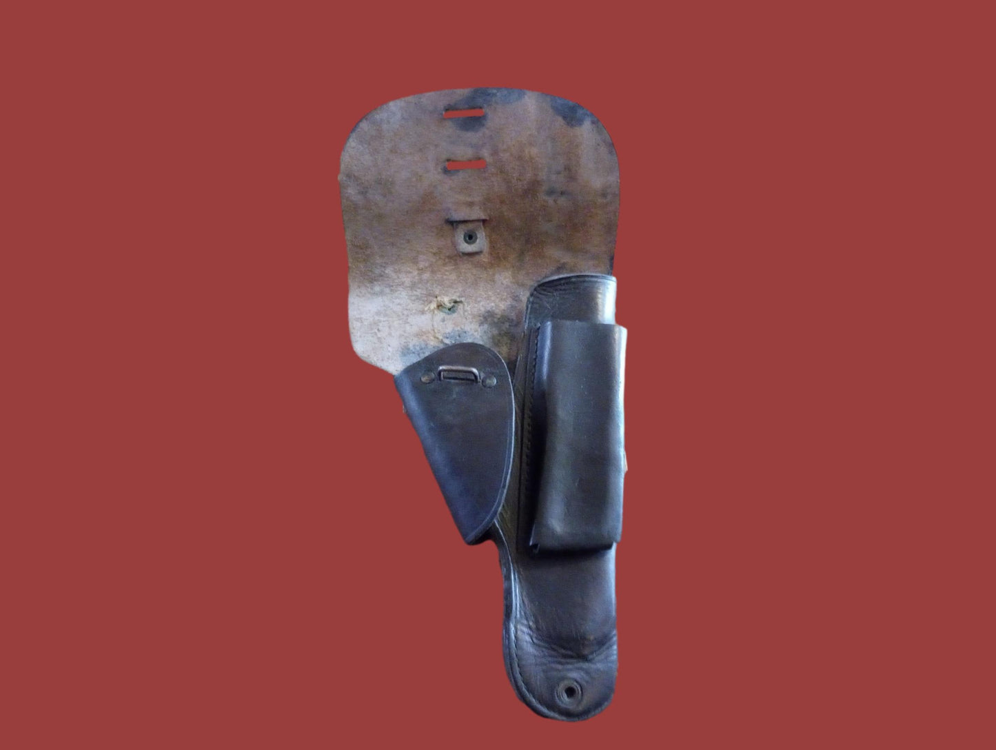 FRENCH MILITARY LEATHER HOLSTER M48/50 MAC MLE 9MM POST WWII SURPLUS
