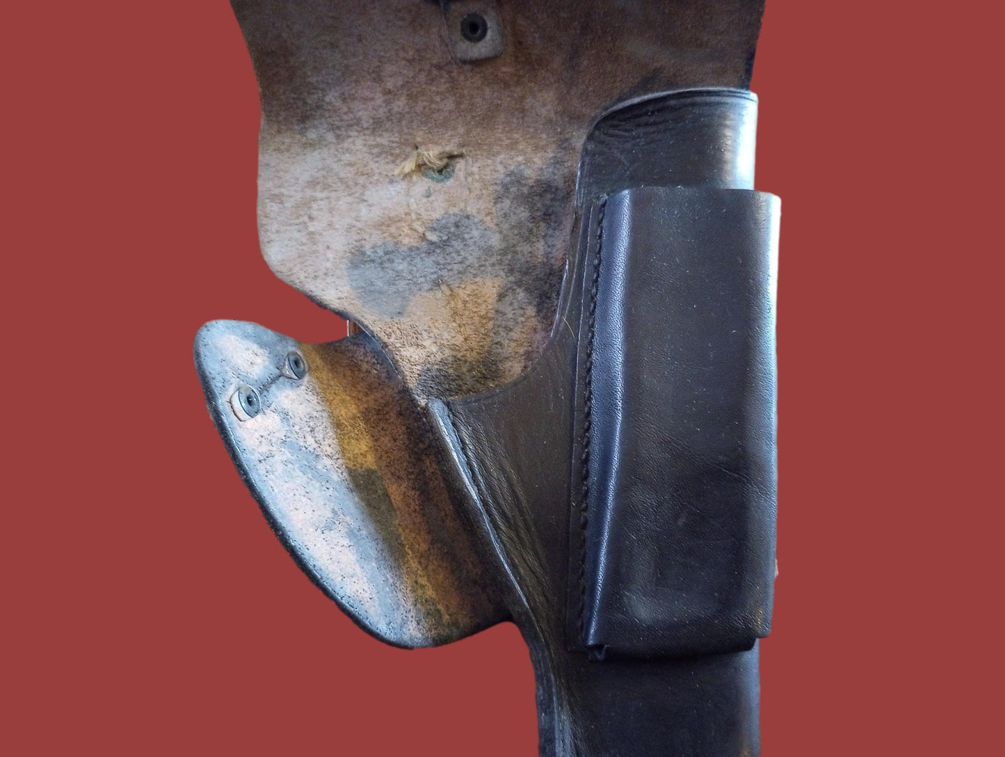 FRENCH MILITARY LEATHER HOLSTER M48/50 MAC MLE 9MM POST WWII SURPLUS