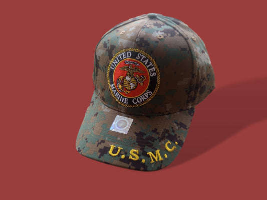 U.S Military Marine Corps EGA Embroidered USMC Licensed Baseball Hat Cap