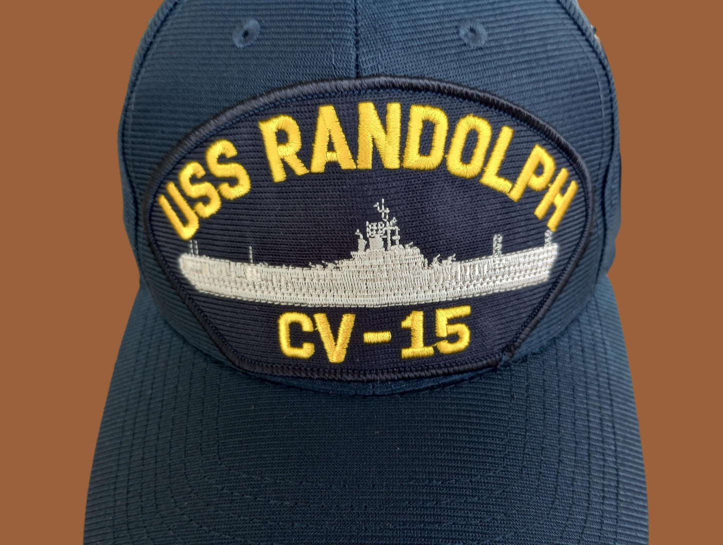 USS RANDOLPH CV-15 U.S NAVY SHIP HAT U.S MILITARY OFFICIAL BALL CAP U.S.A MADE