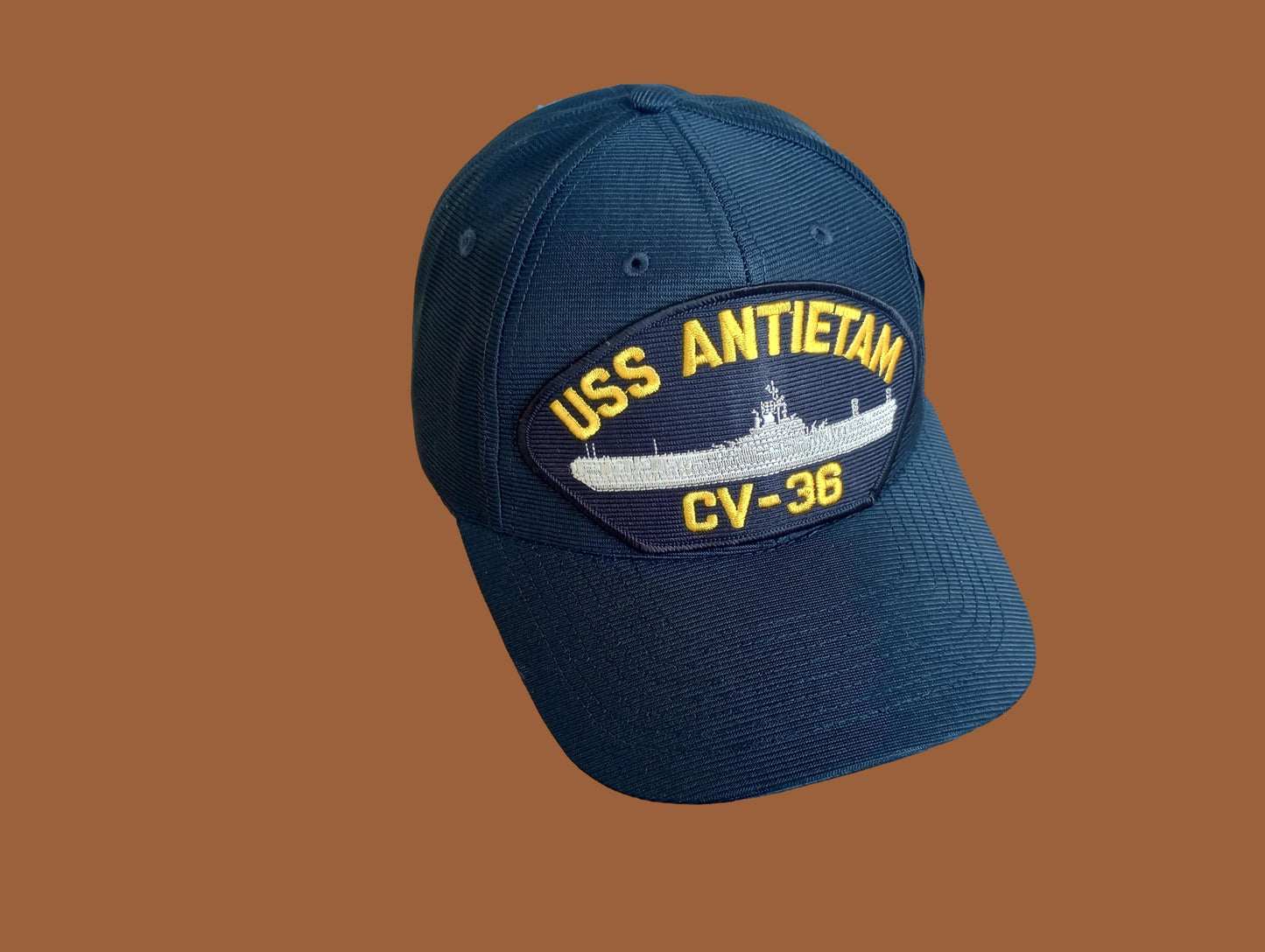 USS ANTIETAM CV-36 NAVY SHIP HAT OFFICIAL U.S MILITARY BALL CAP U.S.A  MADE