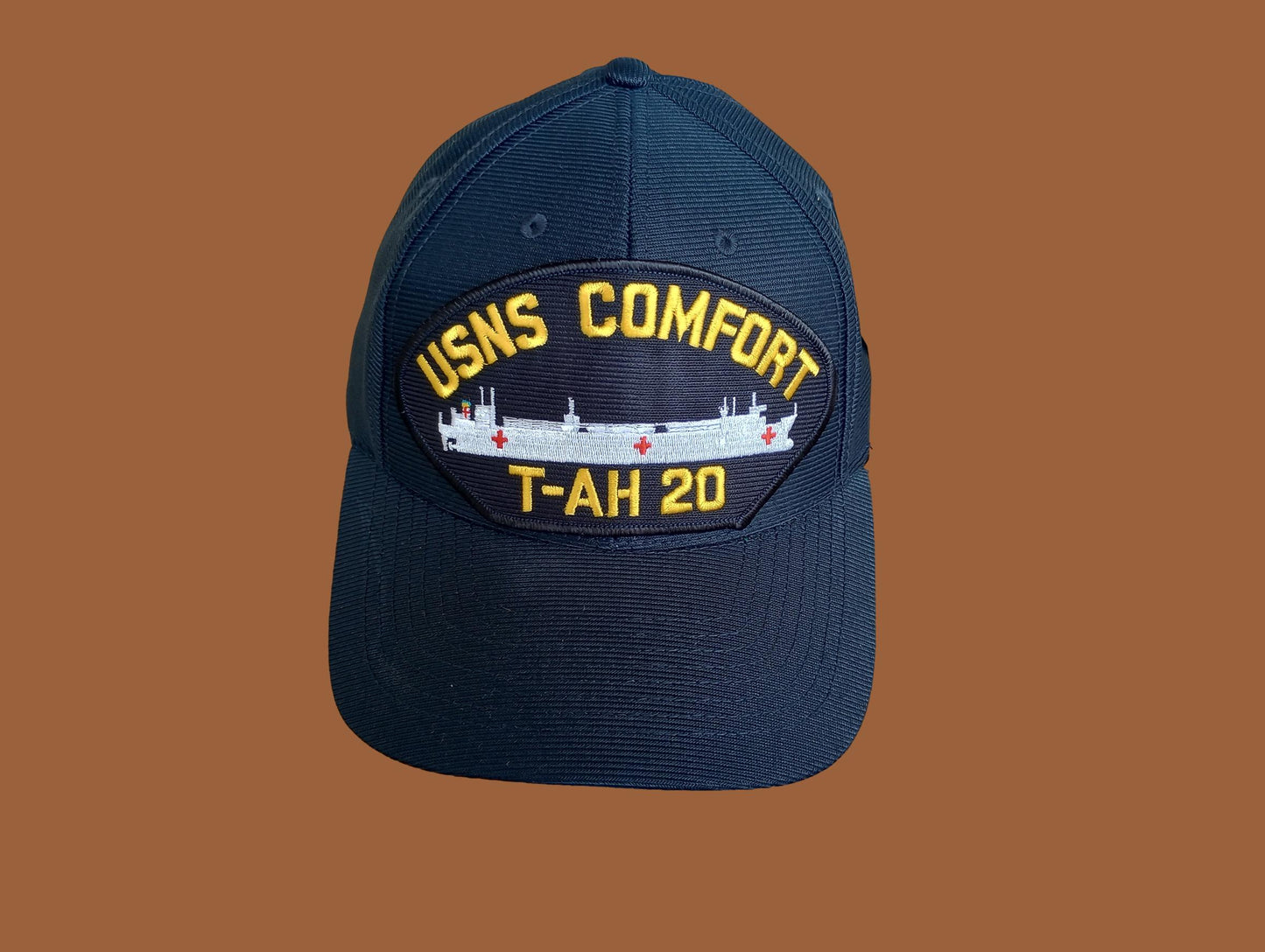 USNS COMFORT T-AH 20 U.S NAVY SHIP HAT OFFICIAL MILITARY BALL CAP U.S.A MADE