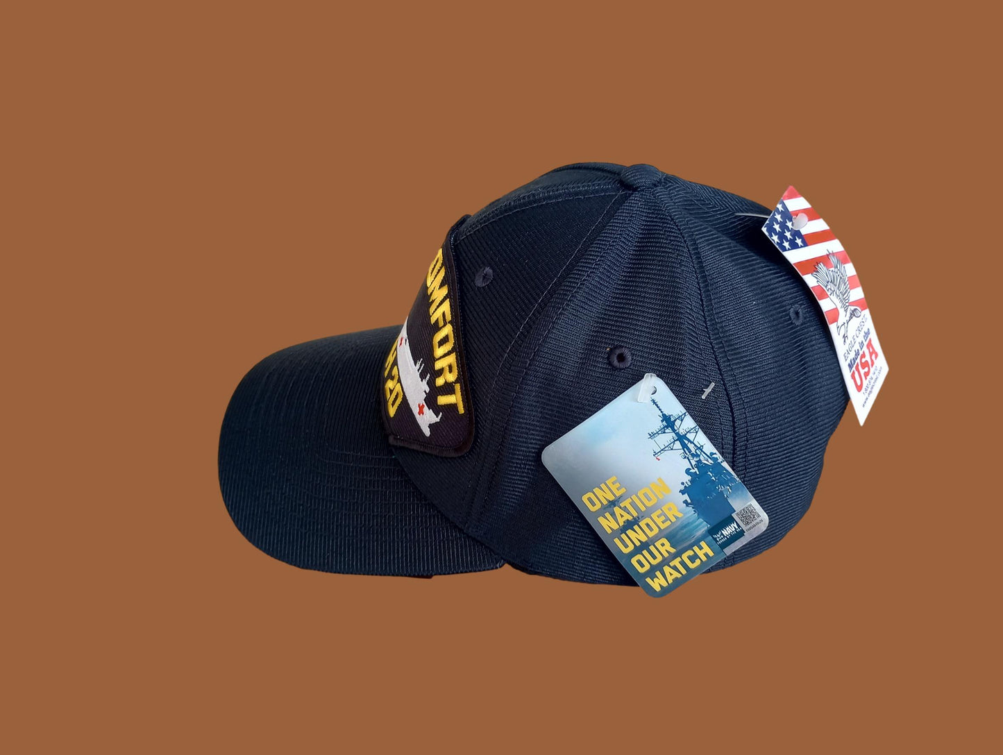 USNS COMFORT T-AH 20 U.S NAVY SHIP HAT OFFICIAL MILITARY BALL CAP U.S.A MADE