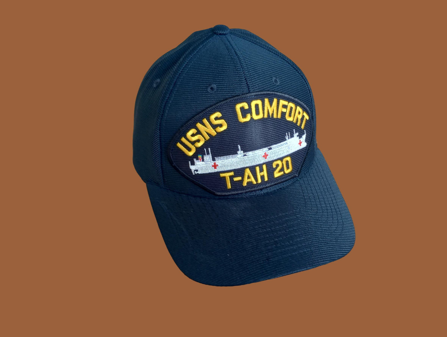 USNS COMFORT T-AH 20 U.S NAVY SHIP HAT OFFICIAL MILITARY BALL CAP U.S.A MADE