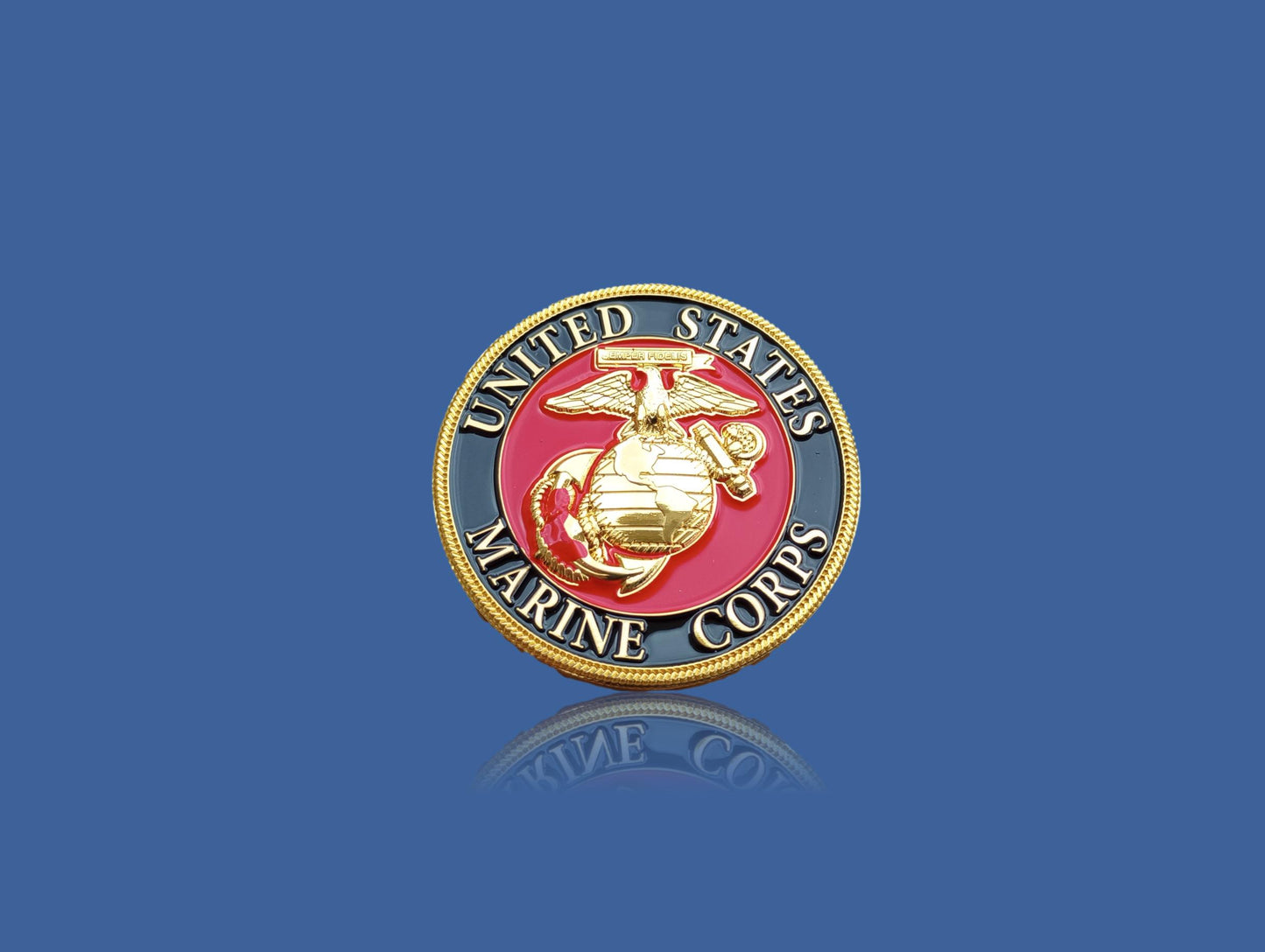 U.S MARINE CORPS 1st DIVISION CHALLENGE COIN NEW IN PACKAGE COLLECTOR'S SERIES