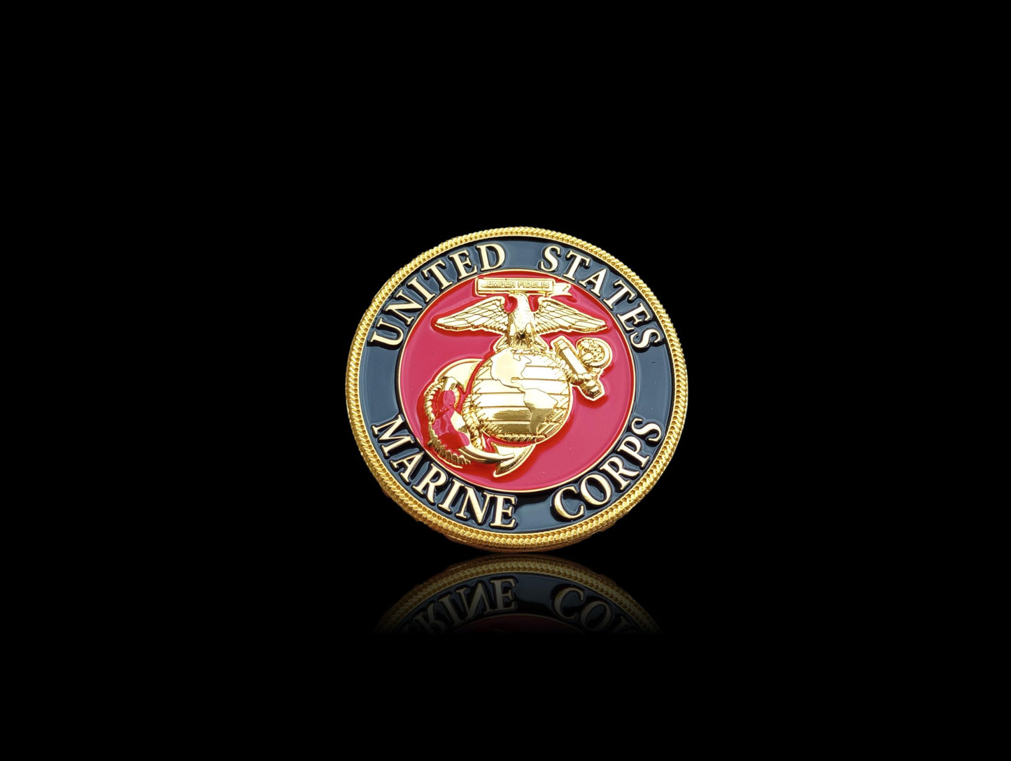 U.S MARINE CORPS 1st DIVISION CHALLENGE COIN NEW IN PACKAGE COLLECTOR'S SERIES