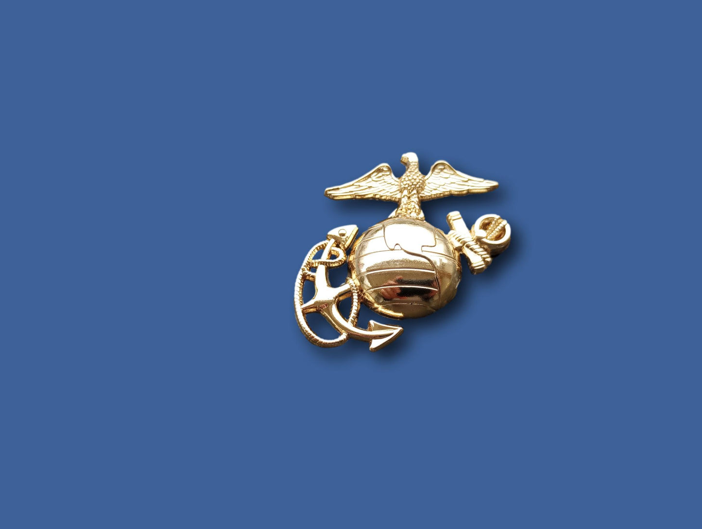 U.S MARINE CORPS EGA LAPEL HAT CAP PIN USMC EAGLE GLOBE & ANCHOR LEFT INSIGNIA