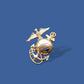 U.S MARINE CORPS EGA LAPEL HAT CAP PIN USMC EAGLE GLOBE & ANCHOR LEFT INSIGNIA