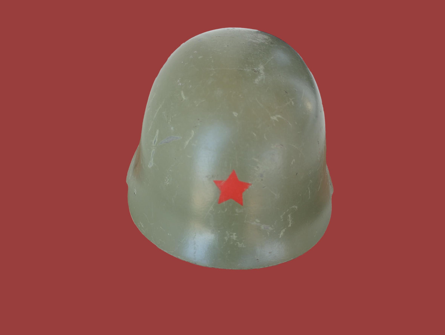 YUGOSLAVIAN COMBAT HELMET JNA YPA M59/85 YUGOSLAV PEOPLES ARMY RED STAR