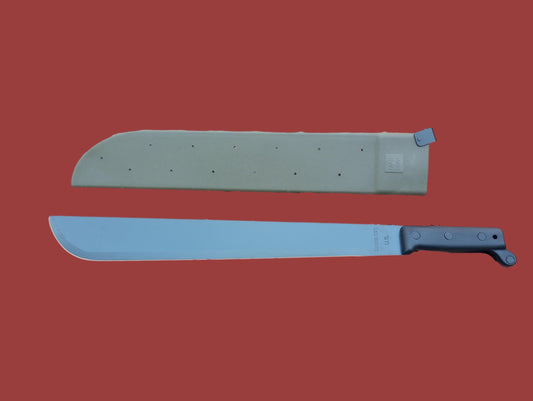 U.S MILITARY MACHETE AND SHEATH 18" INCHES U.S.A MADE ONTARIO KNIFE CO