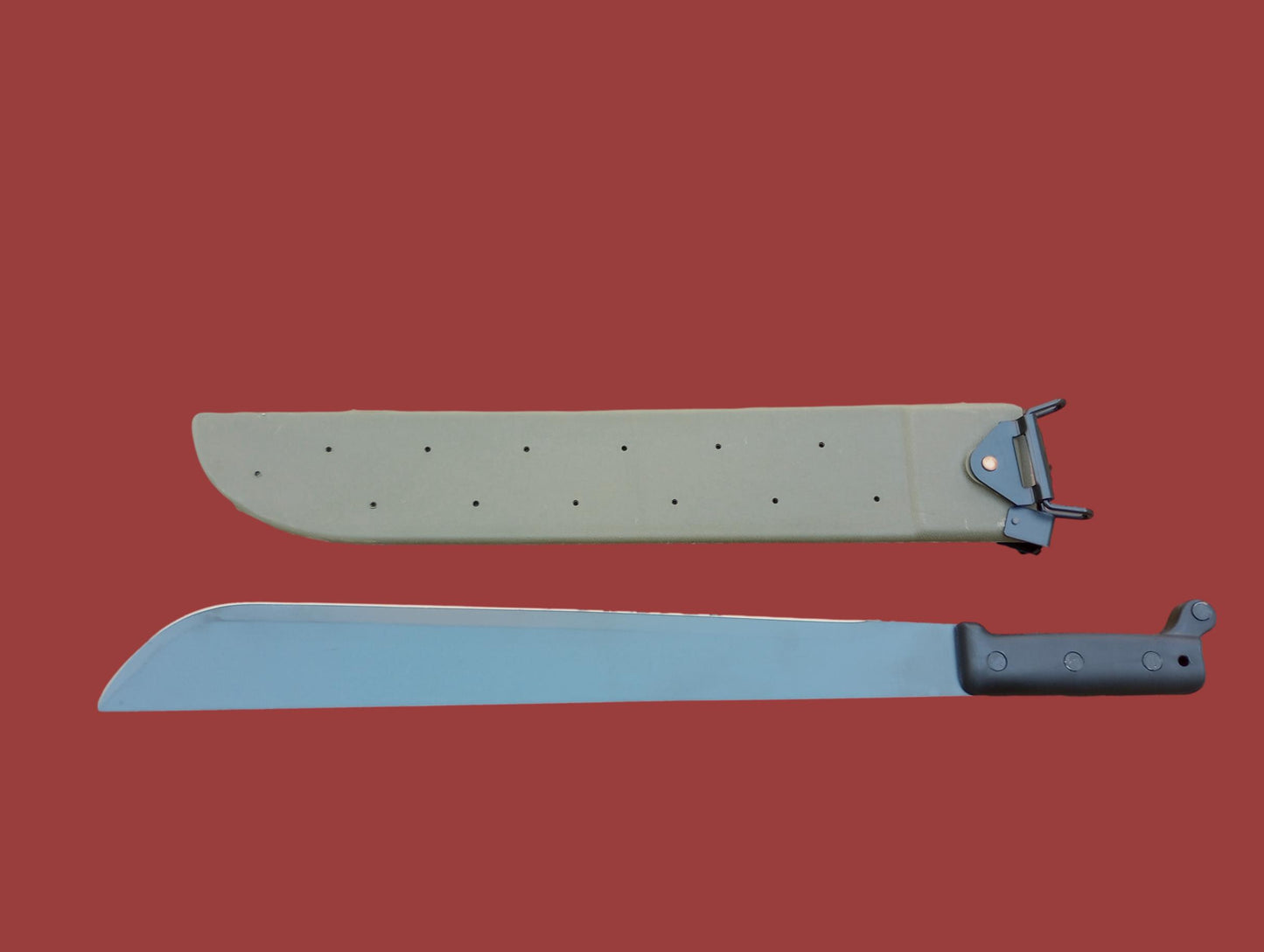 U.S MILITARY MACHETE AND SHEATH 18" INCHES U.S.A MADE ONTARIO KNIFE CO