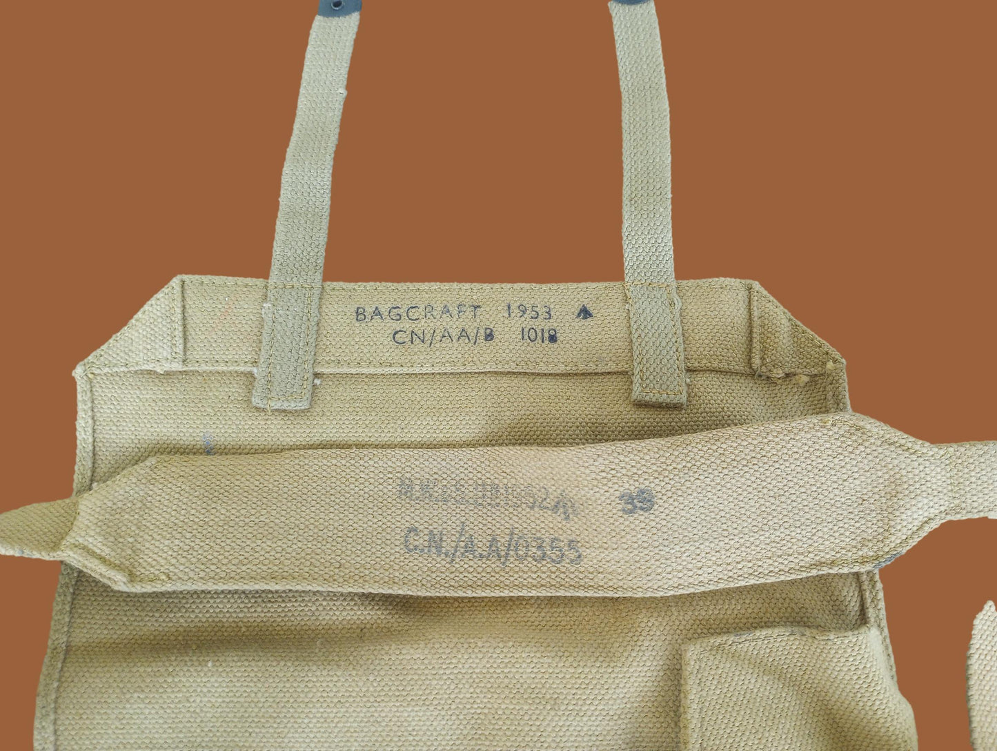 GENUINE P-37 BRITISH MILITARY SMALL COMBAT PACK SHOULDER BAG HAVERSACK 1953