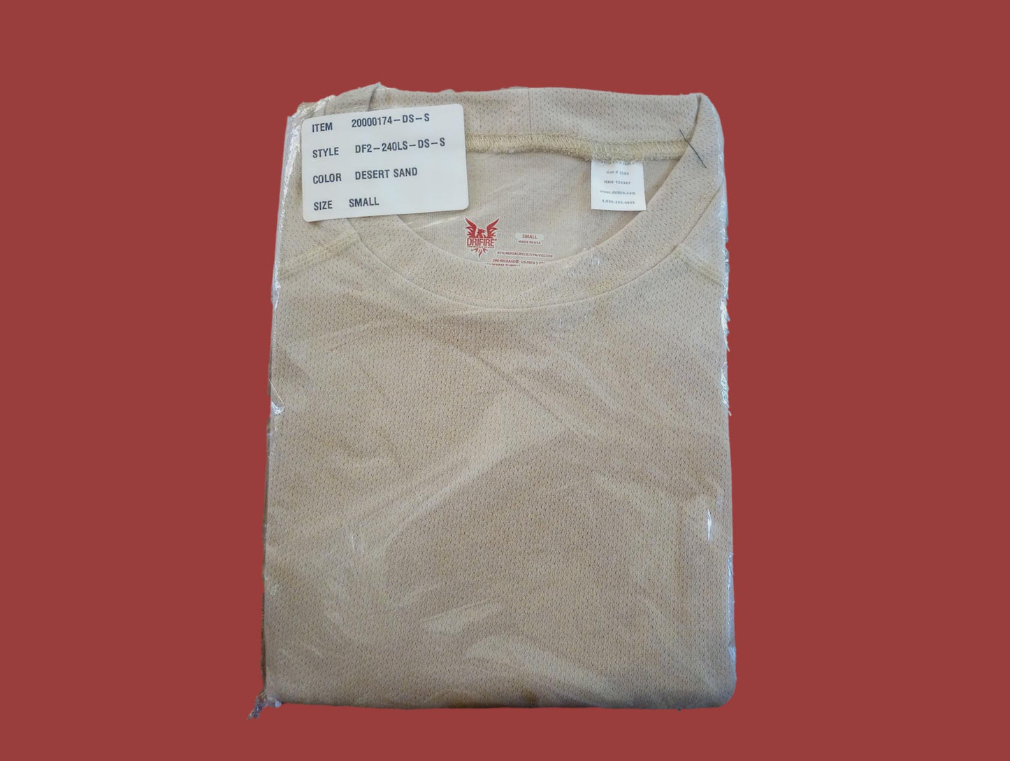 DRIFIRE TACTICAL SHIRT DESERT SAND LONG SLEEVE FLAME RESISTANT USA MADE