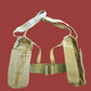 BRITISH WWII P-37 WEB GEAR BELT SUSPENDERS AMMUNITION POUCHES ORIGINAL