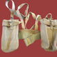 BRITISH WWII P-37 WEB GEAR BELT SUSPENDERS AMMUNITION POUCHES ORIGINAL