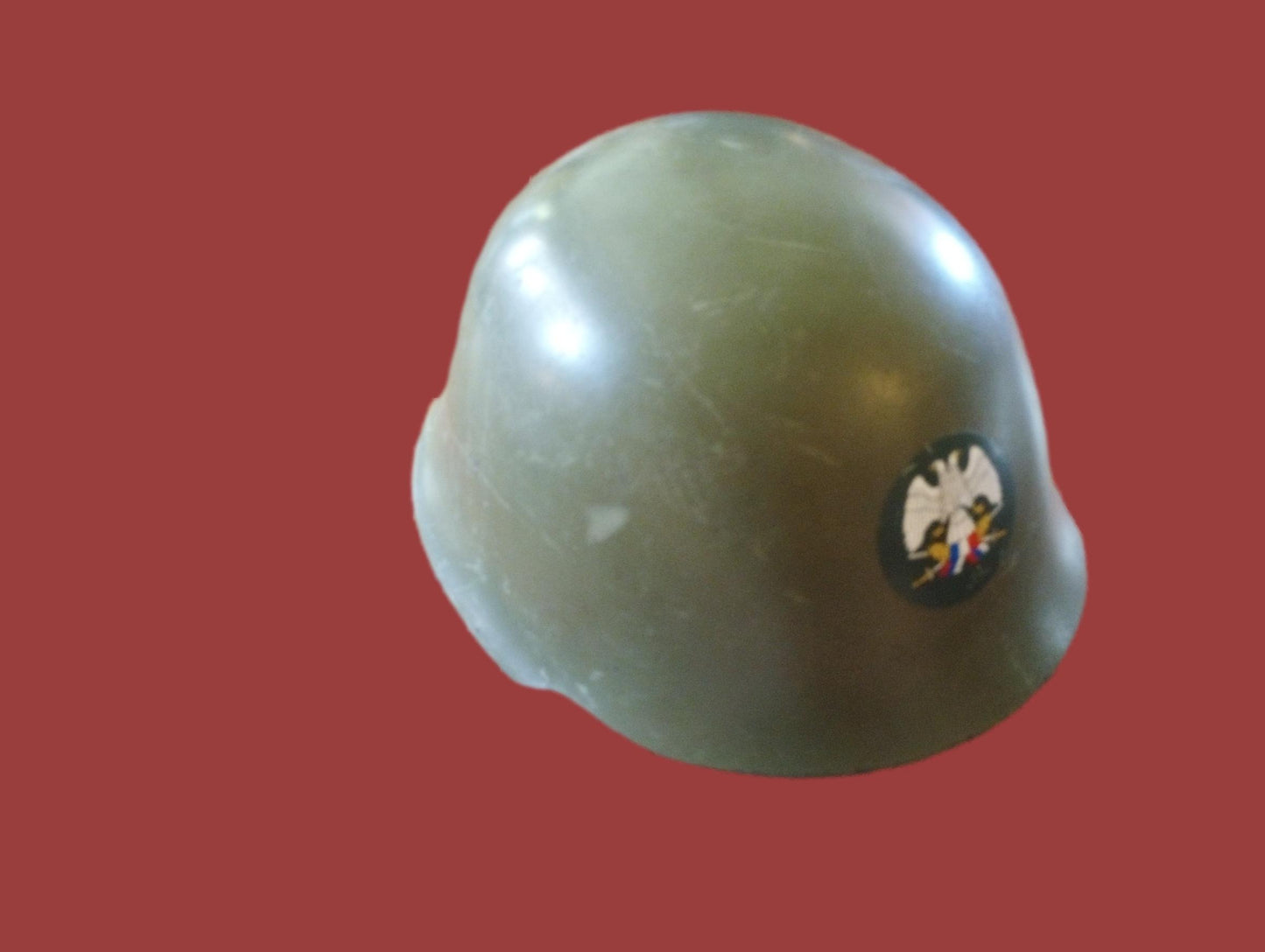 YUGOSLAVIAN SERBIAN COMBAT HELMET JNA YPA M59/85 YUGOSLAV PEOPLES ARMY DECAL