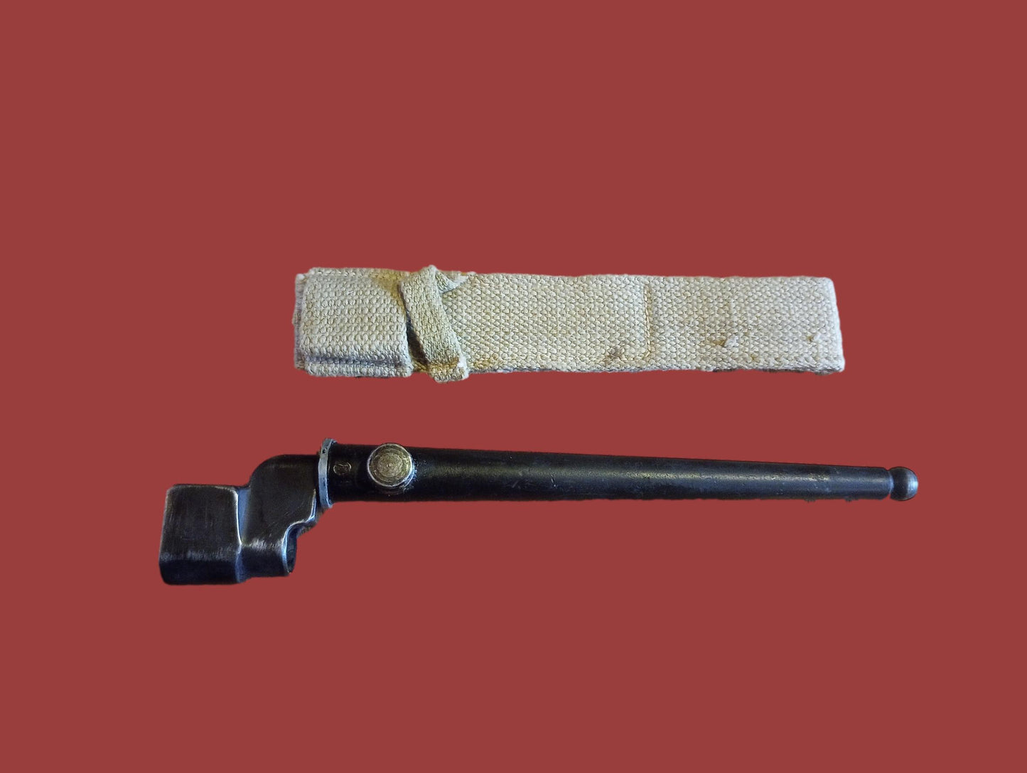 BRITISH WWII No 4 MKII ENFIELD SPIKE BAYONET SCABBARD FROG SINGER ALL ORIGINAL
