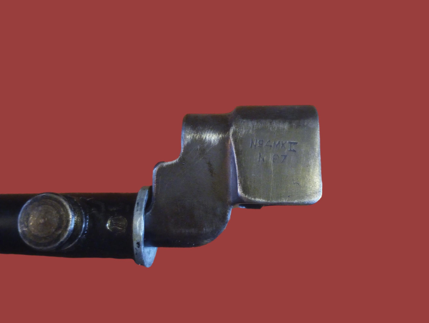 BRITISH WWII No 4 MKII ENFIELD SPIKE BAYONET SCABBARD FROG SINGER ALL ORIGINAL