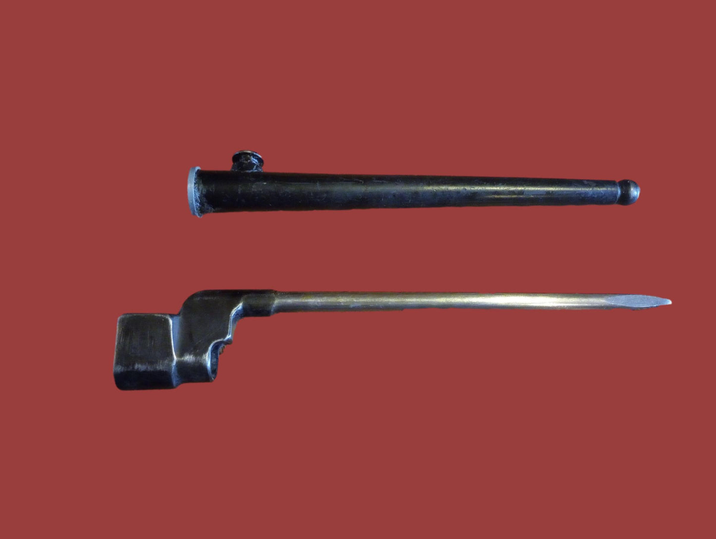 BRITISH WWII No 4 MKII ENFIELD SPIKE BAYONET SCABBARD FROG SINGER ALL ORIGINAL