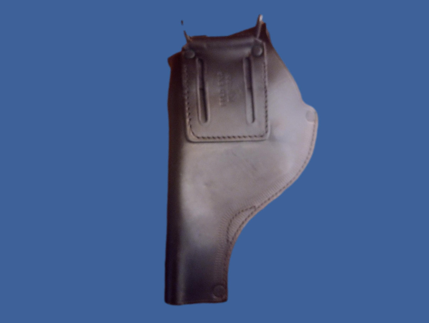 .38 PISTOL HOLSTER MILITARY ISSUE BLACK LEATHER HIP RH FFLD ENG NOS