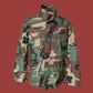 U.S MILITARY ISSUE M-65 FIELD JACKET WITH COLD WEATHER LINER WOODLAND CAMO NEW