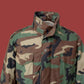 U.S MILITARY ISSUE M-65 FIELD JACKET WITH COLD WEATHER LINER WOODLAND CAMO NEW