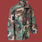 U.S MILITARY ISSUE M-65 FIELD JACKET WITH COLD WEATHER LINER WOODLAND CAMO NEW