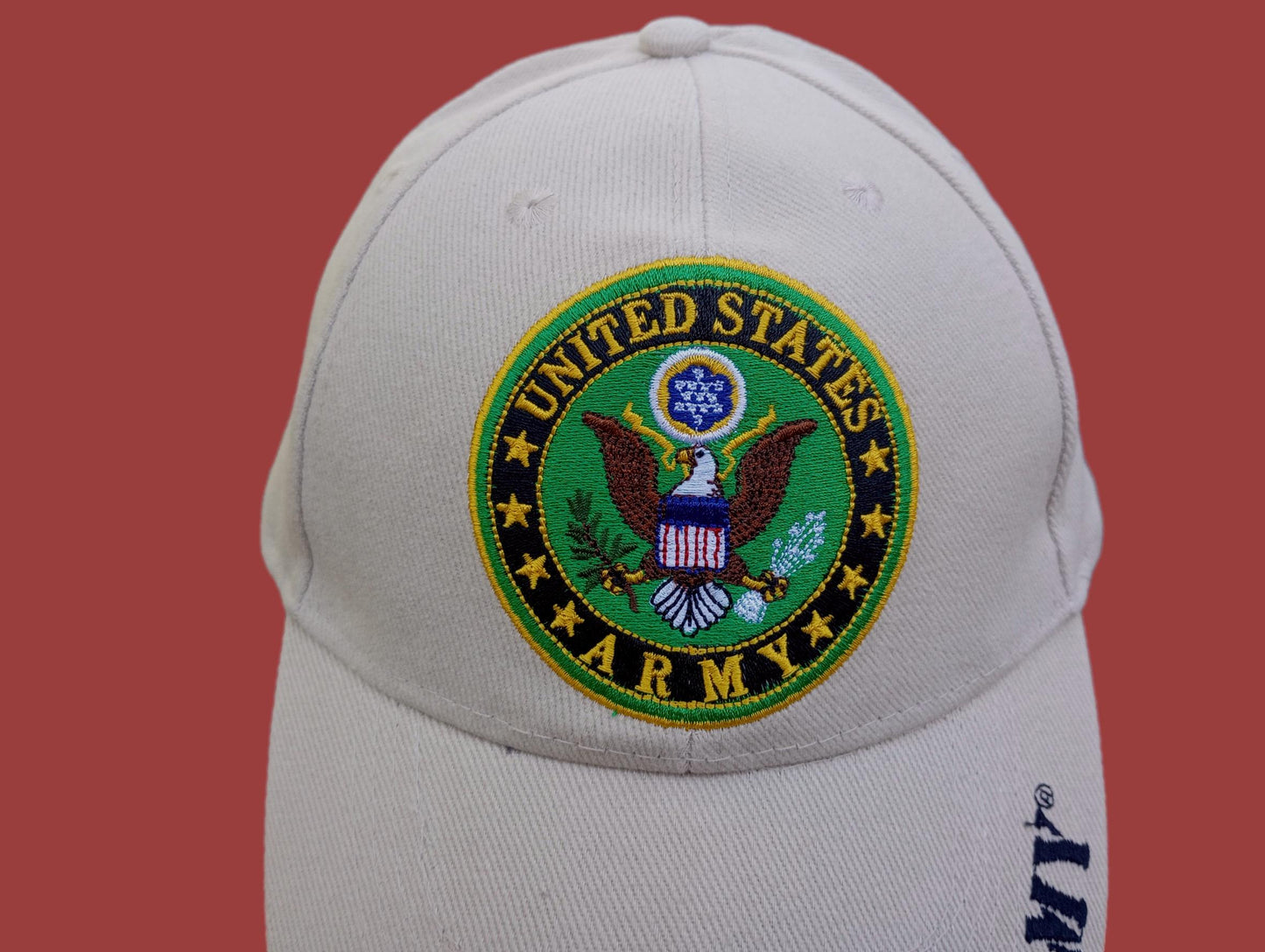 NEW U.S MILITARY ARMY LOGO EMBROIDERED KHAKI HAT CAP OFFICIAL LICENSED HATS