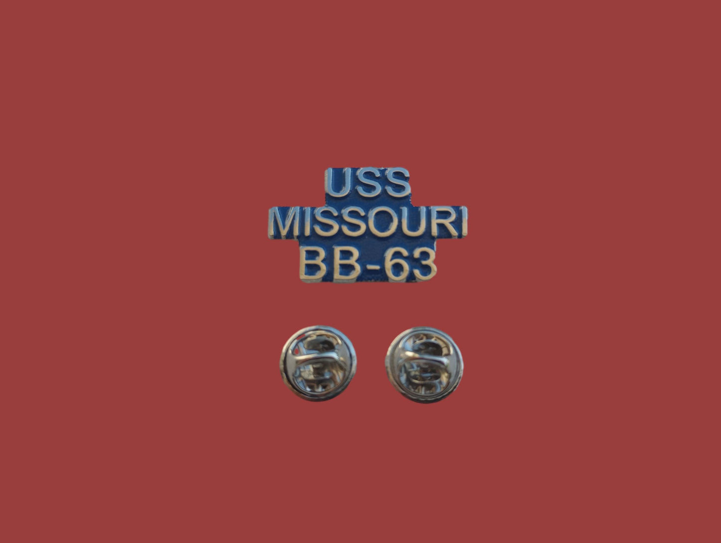 USS MISSOURI BB-63 HAT LAPEL PIN U.S NAVY BATTLESHIP
