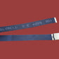 VINTAGE MILITARY NAVY ISSUE BLACK WEB  BELT WITH NICKEL ROLLER BUCKLE US MADE