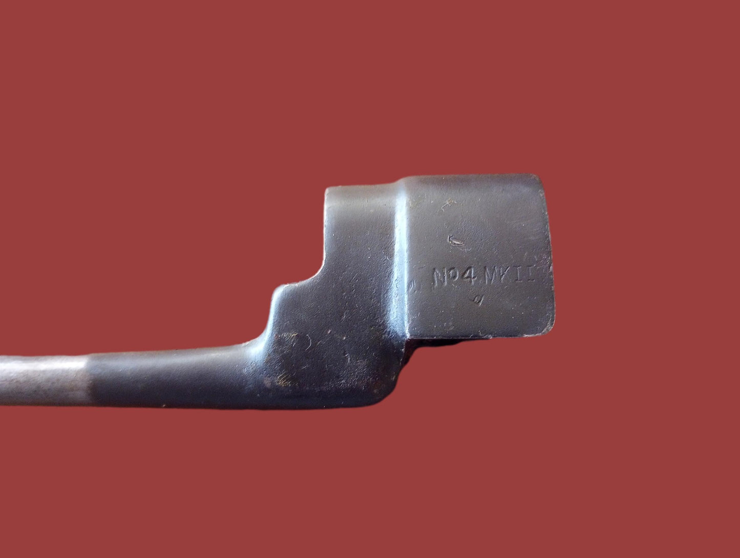 BRITISH WWII No 4 MKII ENFIELD SPIKE BAYONET SCABBARD & FROG