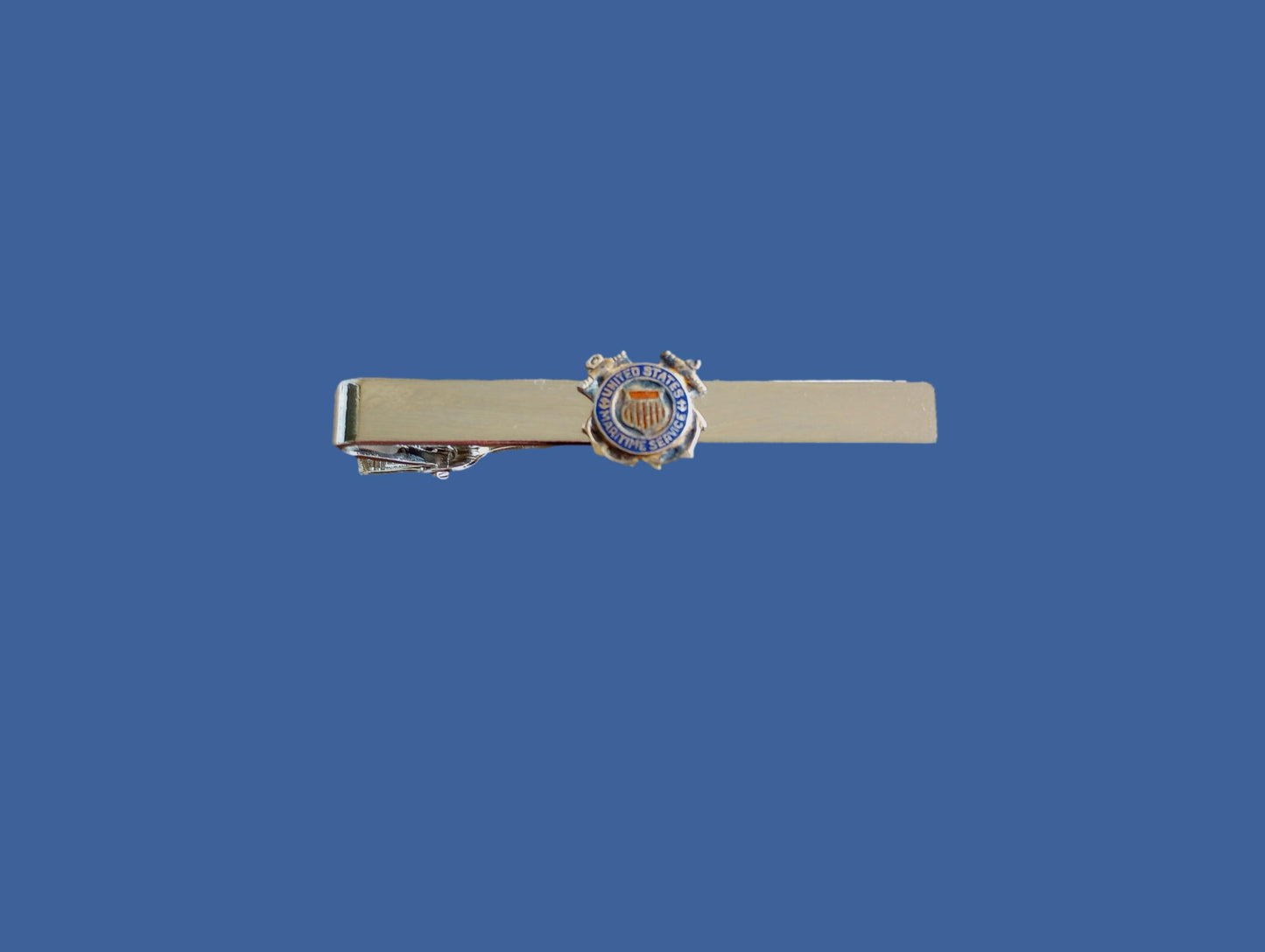 U.S MARITIME SERVICE (USMS) INSIGNIA TIE BAR OR TIE TAC CLIP ON TYPE CUSTOM MADE