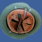 BULGARIAN M36C COMBAT HELMET LEATHER LINER & CHINSTRAP TRI COLOR DECAL ORIGINAL