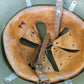 BULGARIAN M36C COMBAT HELMET LEATHER LINER & CHINSTRAP TRI COLOR DECAL ORIGINAL