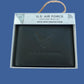 NEW U.S AIR FORCE LEATHER BI-FOLD WALLET GENUINE BLACK COWHIDE EMBOSSED